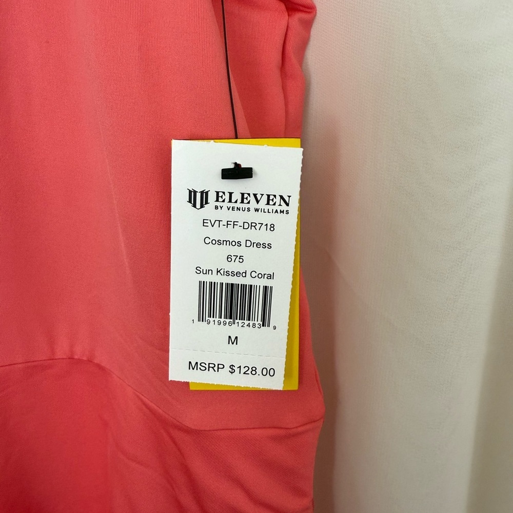 NWT Eleven by Venus Coral Cosmos Tennis Dress Size Medium - Picture 6 of 7